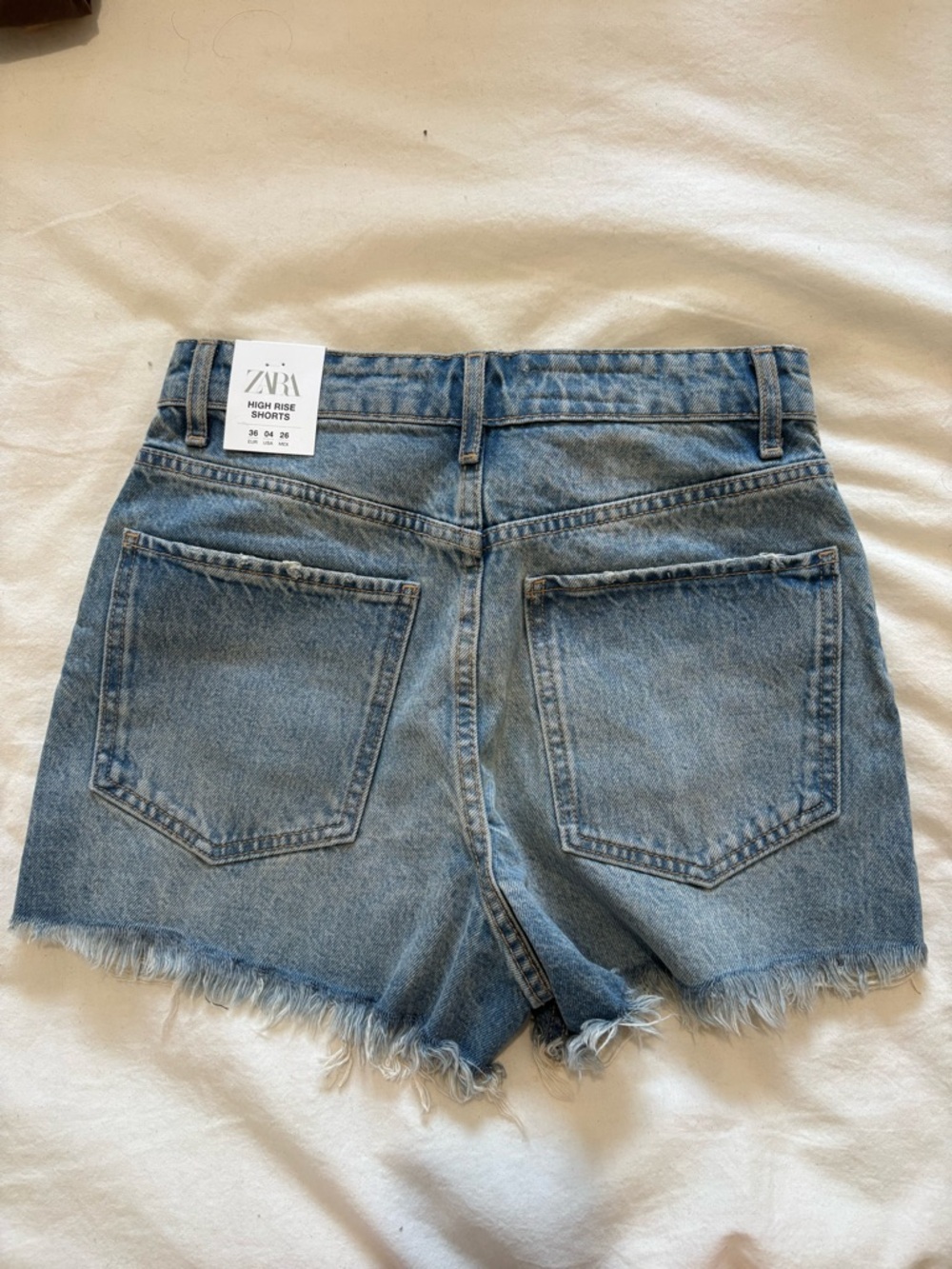 Zara High Rise Denim Shorts - Picture 4 of 4